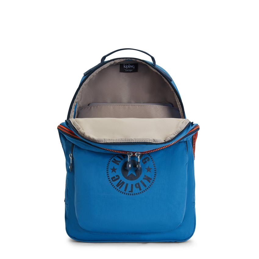 Kipling Curtis Extra Large Fashion Backpacks Blue | UKKi1231I