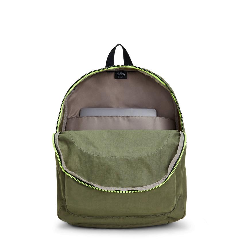 Kipling Curtis Large Laptop Backpacks Olive | UKKi1315R