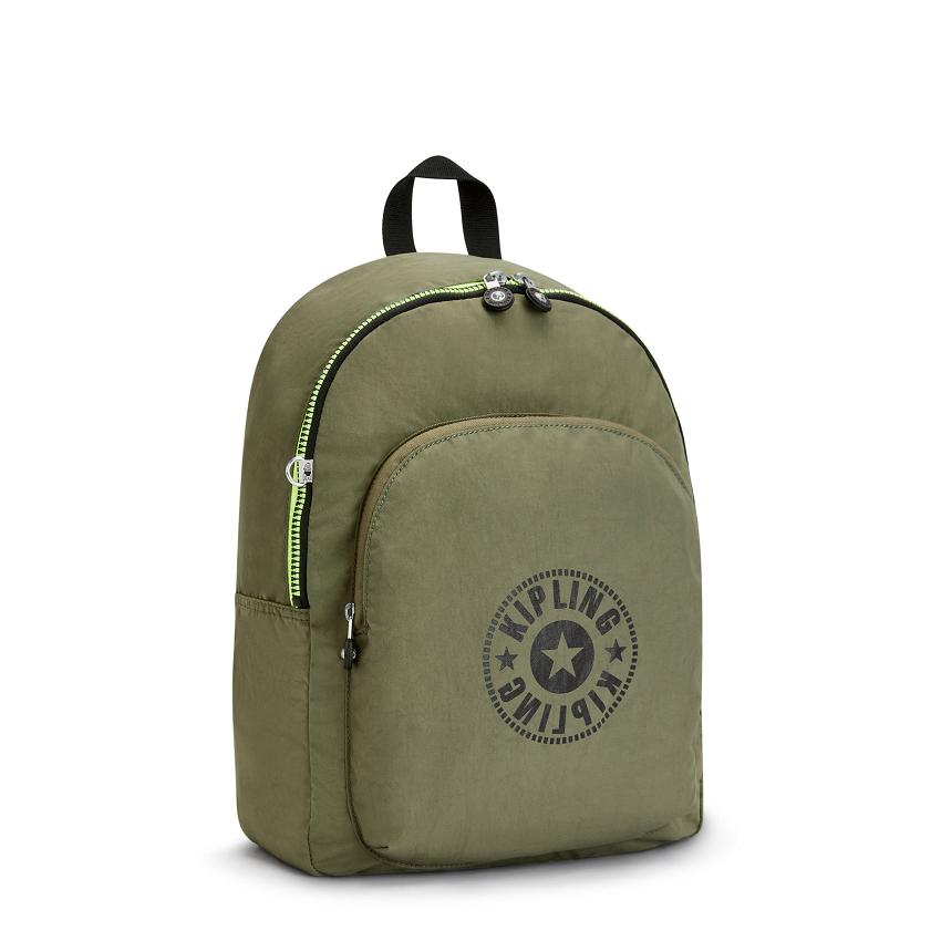 Kipling Curtis Medium Fashion Backpacks Olive | UKKi1238G