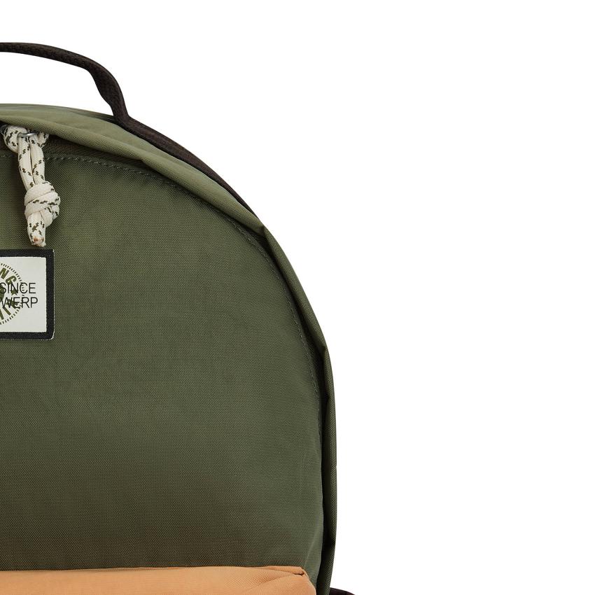 Kipling Damien Large Travel Backpacks Olive Burgundy | UKKi1416H
