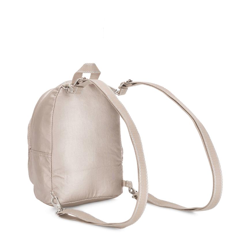 Kipling Delia Compact Metallic Backpacks Metal | UKKi1352N