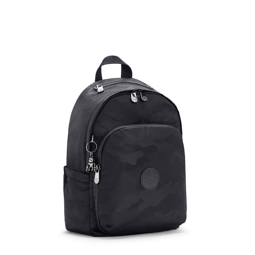 Kipling Delia Fashion Backpacks Black Camo | UKKi1252S
