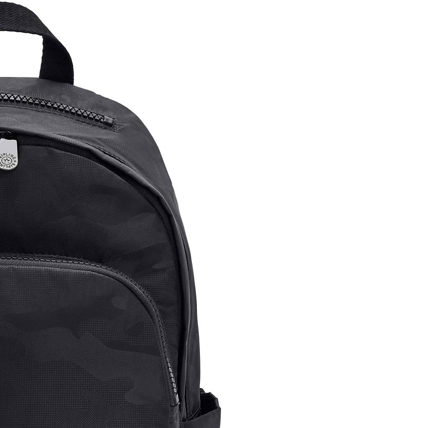 Kipling Delia Fashion Backpacks Black Camo | UKKi1252S