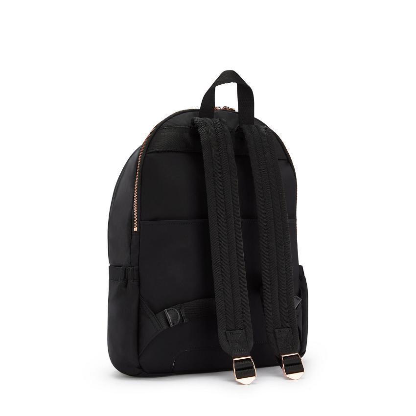 Kipling Delia Medium Fashion Backpacks Rose Black | UKKi1254H