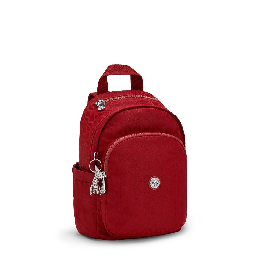 Kipling Delia Mini Fashion Backpacks Red | UKKi1262N
