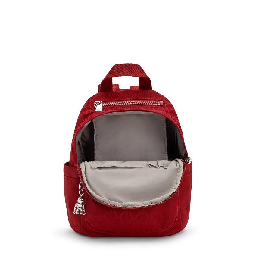 Kipling Delia Mini Fashion Backpacks Red | UKKi1262N