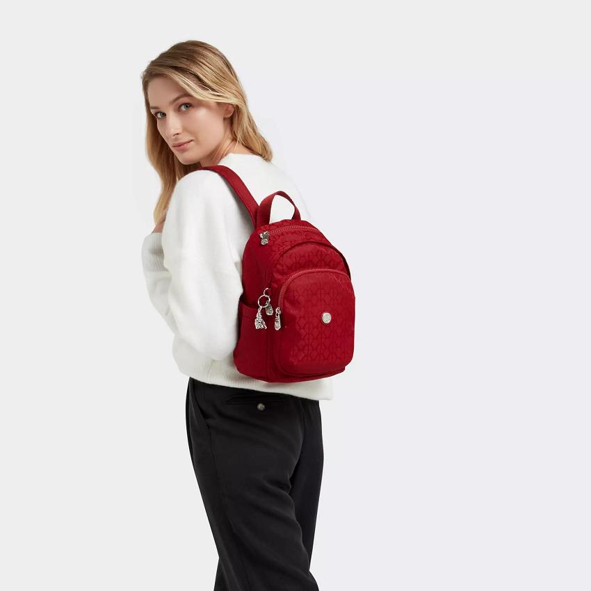 Kipling Delia Mini Fashion Backpacks Red | UKKi1262N