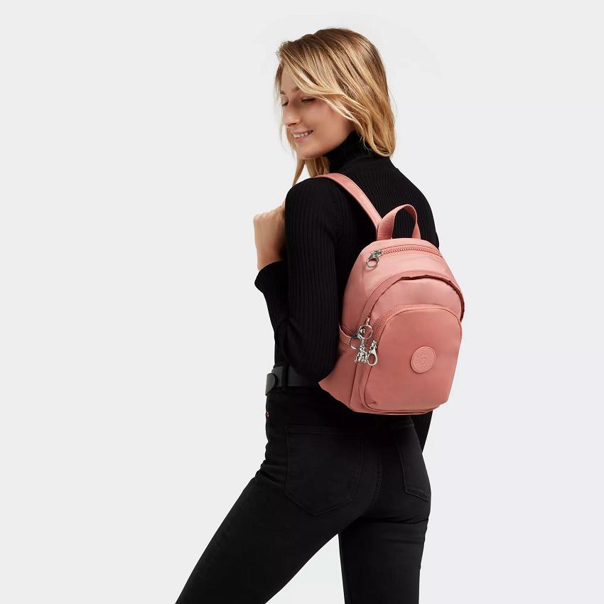 Kipling Delia Mini Fashion Backpacks Rose | UKKi1258Z