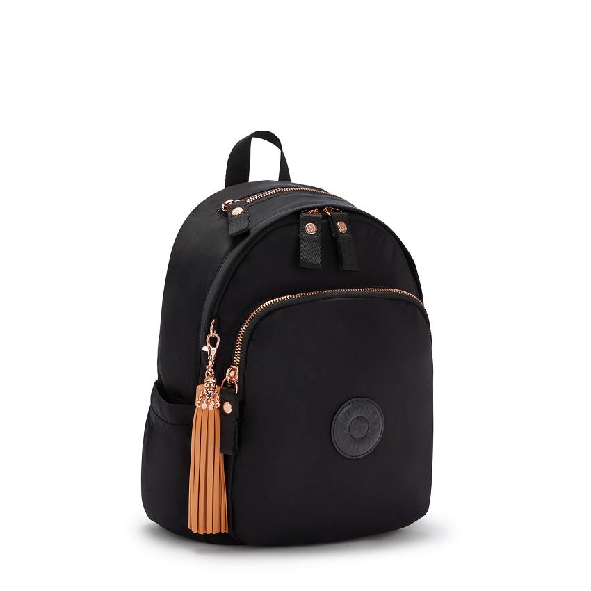 Kipling Delia Travel Backpacks Rose Black | UKKi1419W