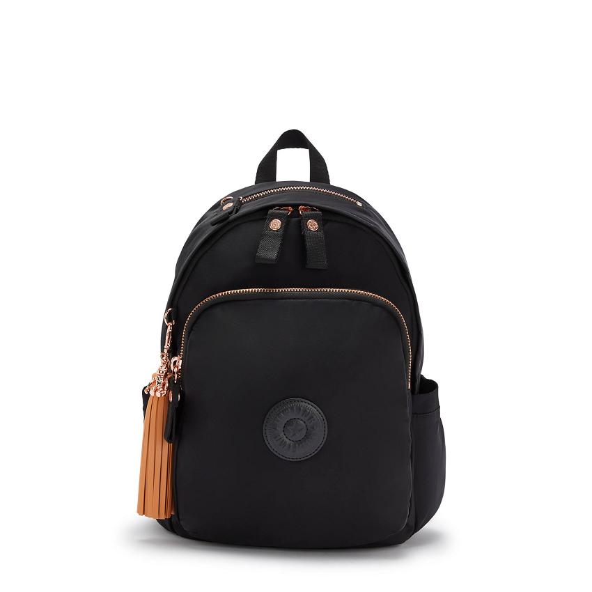 Kipling Delia Travel Backpacks Rose Black | UKKi1419W