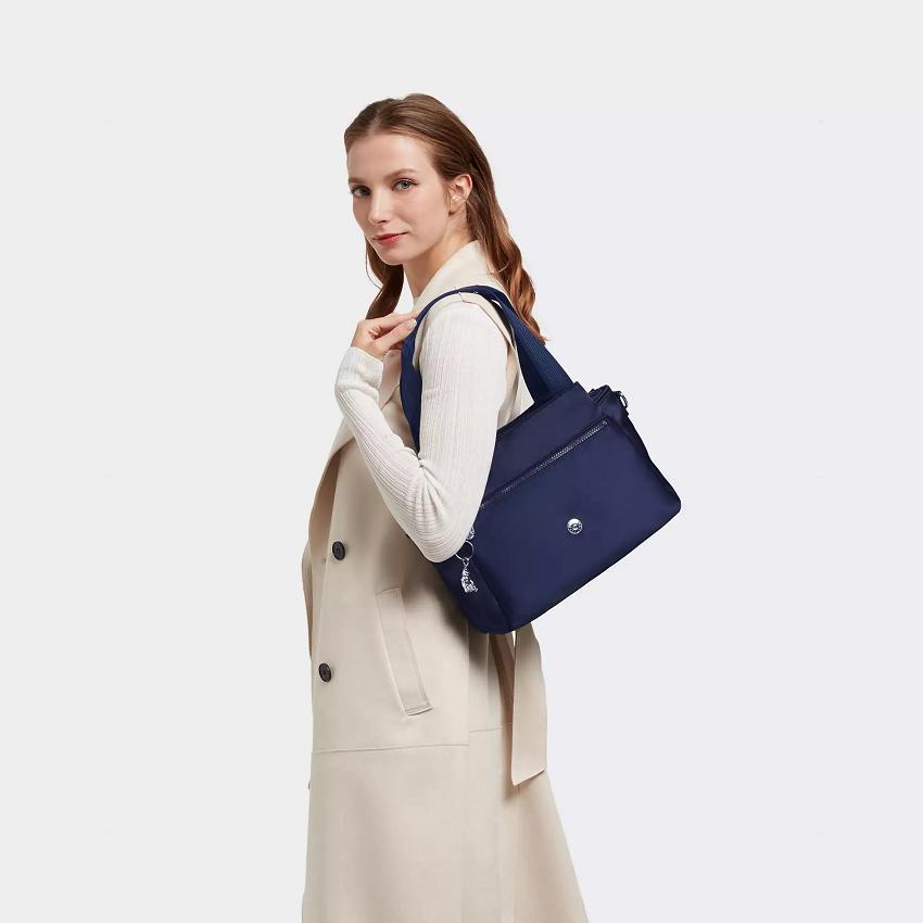 Kipling Elysia Shoulder Bags Blue | UKKi1942G