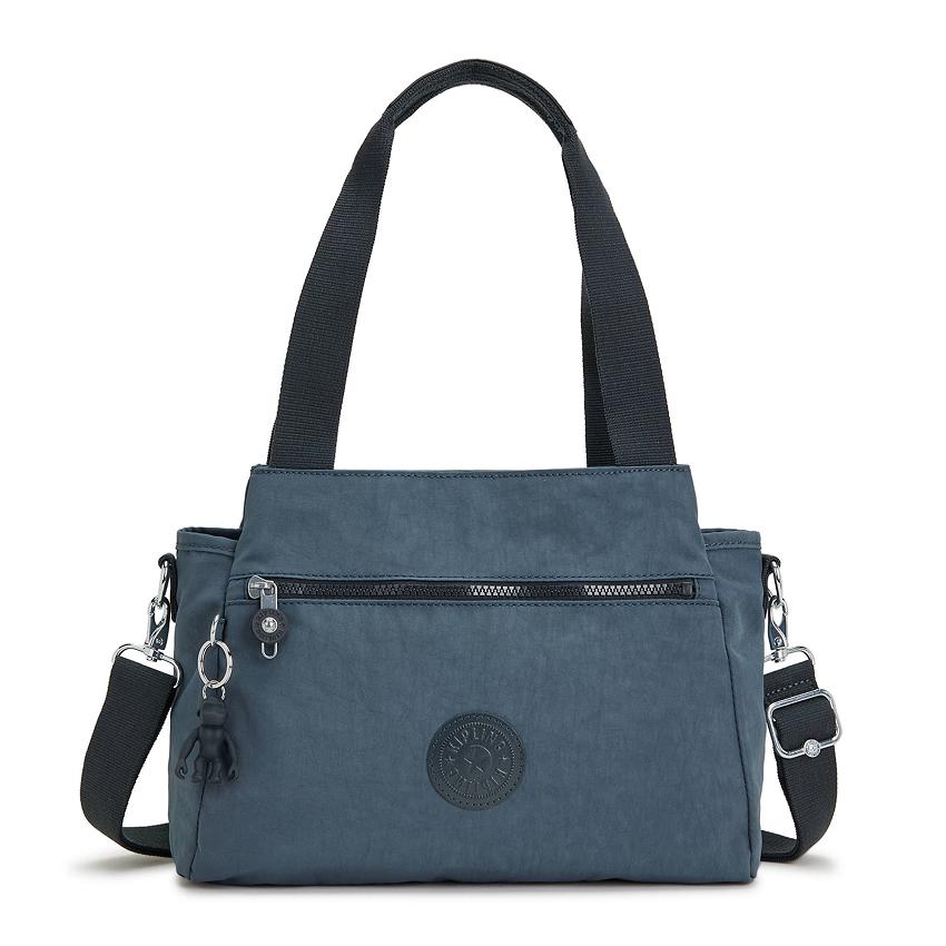 Kipling Elysia Shoulder Bags Navy Grey | UKKi1939S