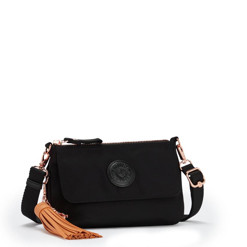 Kipling Etka Shoulder Bags Rose Black | UKKi1949R