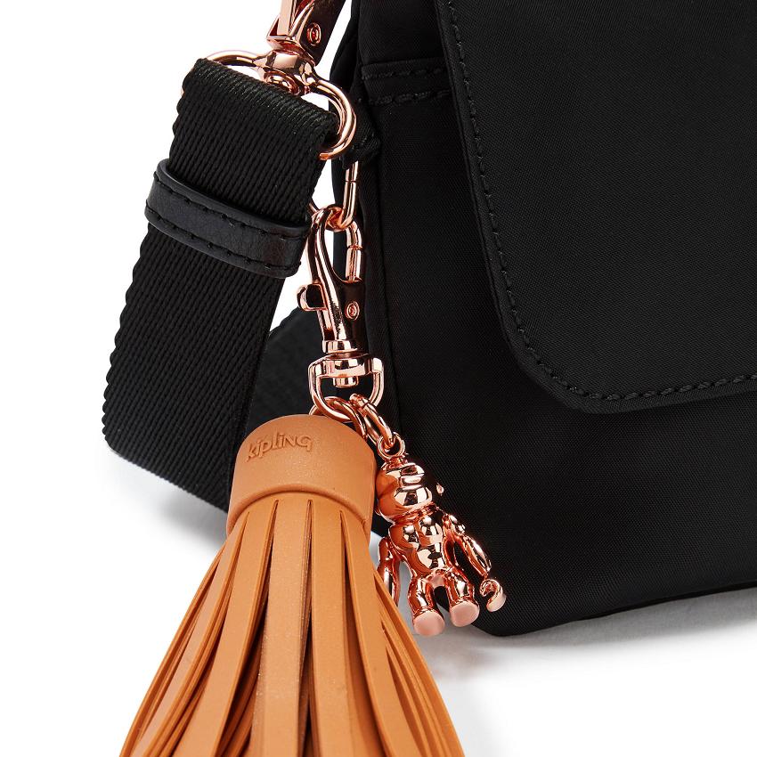 Kipling Etka Shoulder Bags Rose Black | UKKi1949R