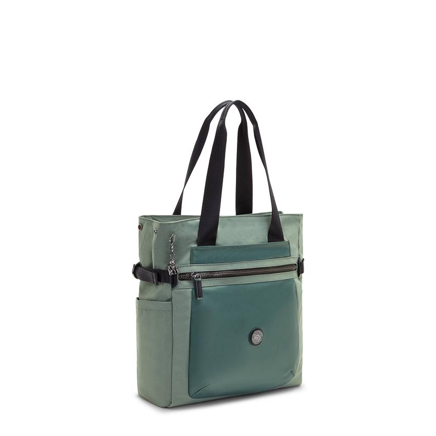 Kipling Faiza Laptop Totes Green | UKKi1701B