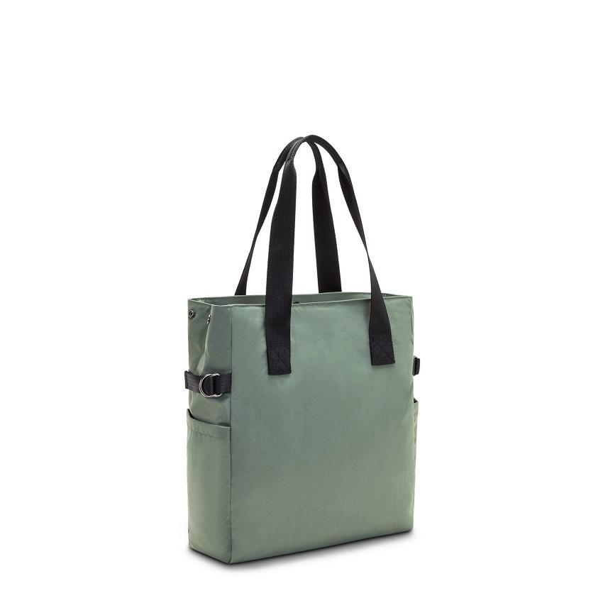 Kipling Faiza Tote Bags Green | UKKi1759I