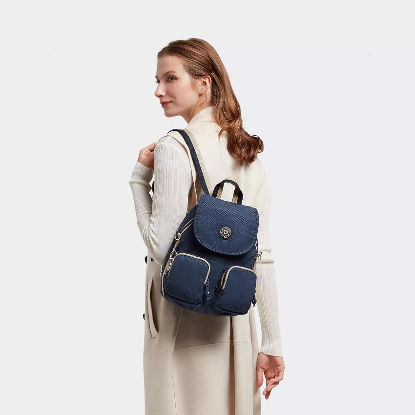 Kipling Firefly Up Fashion Backpacks Blue | UKKi1268F
