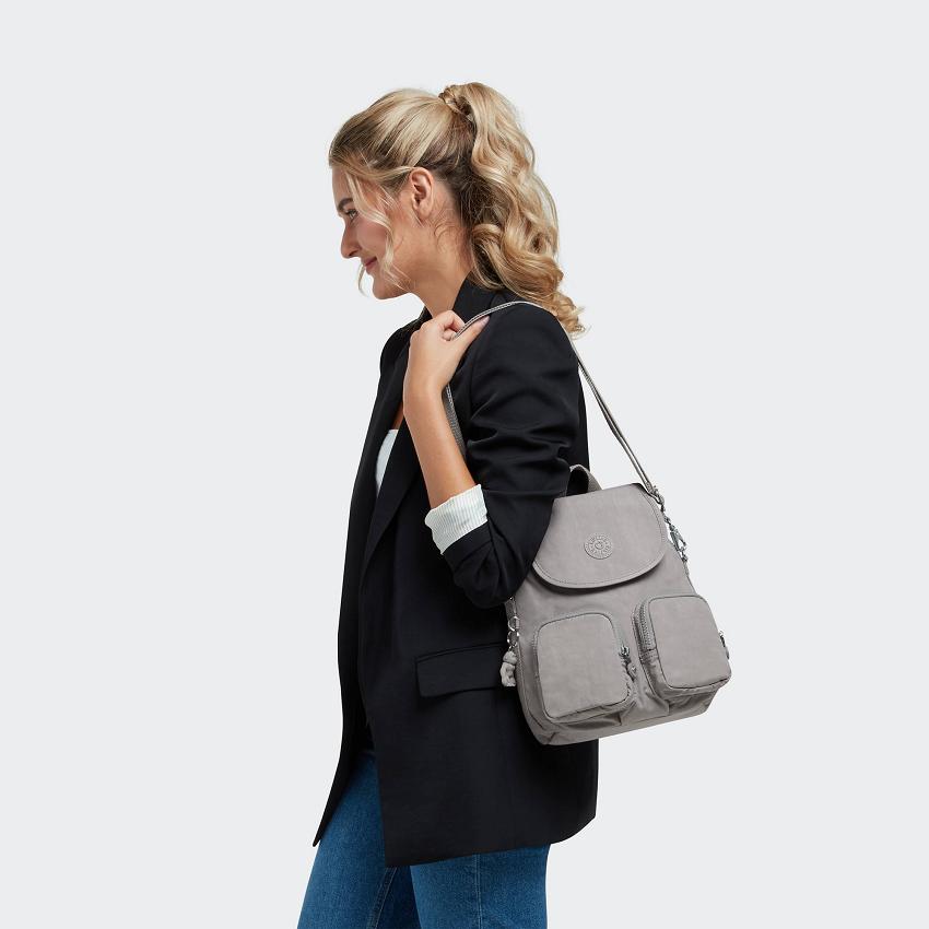 Kipling Firefly Up Travel Backpacks Grey | UKKi1426O