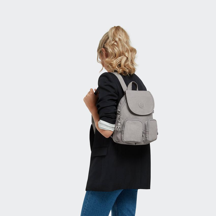 Kipling Firefly Up Travel Backpacks Grey | UKKi1426O