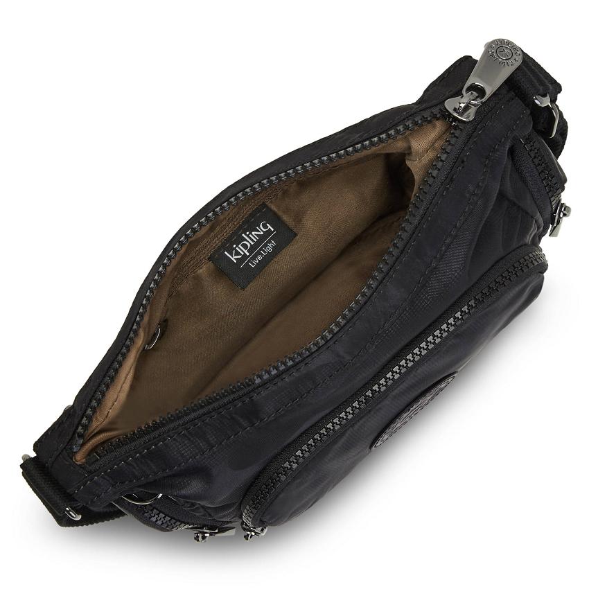 Kipling Gabbie Mini Crossbody Bags Black Camo | UKKi1566Z