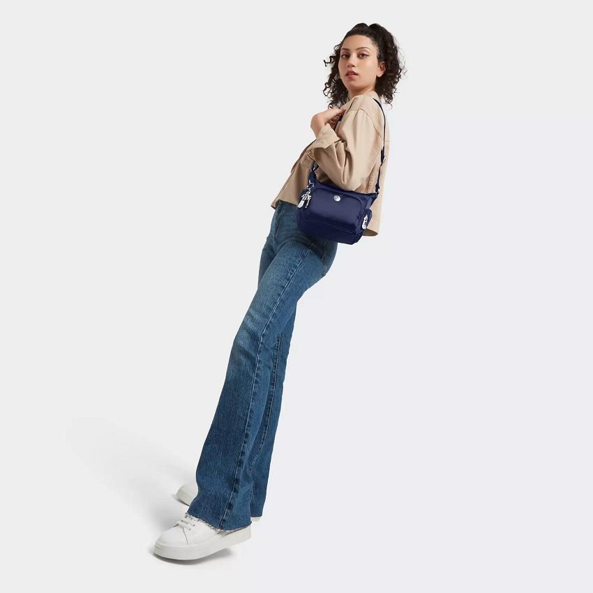 Kipling Gabbie Mini Crossbody Bags Blue | UKKi1562H