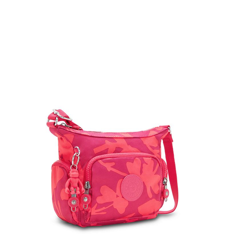 Kipling Gabbie Mini Crossbody Bags Coral Flower | UKKi1571M