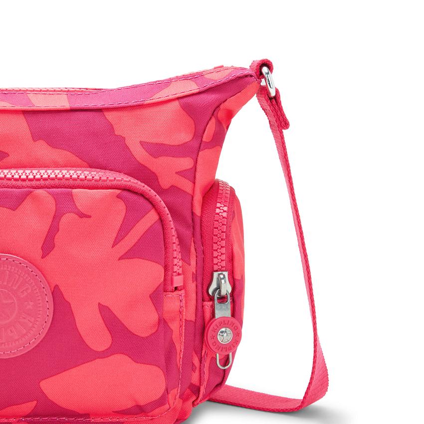 Kipling Gabbie Mini Crossbody Bags Coral Flower | UKKi1571M