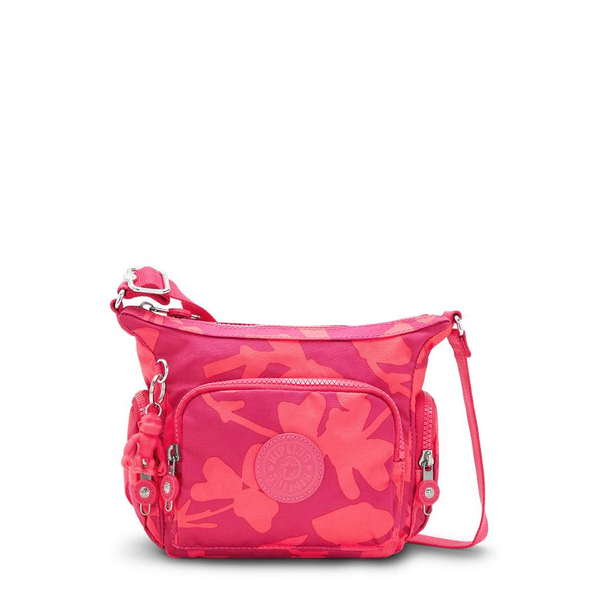 Kipling Gabbie Mini Crossbody Bags Coral Flower | UKKi1571M