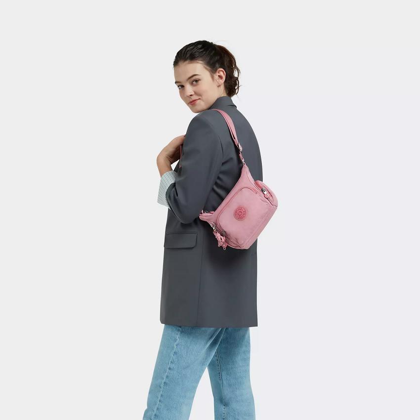 Kipling Gabbie Mini Crossbody Bags Lavender Pink | UKKi1569B