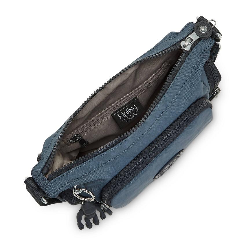 Kipling Gabbie Mini Crossbody Bags Navy Grey | UKKi1564K