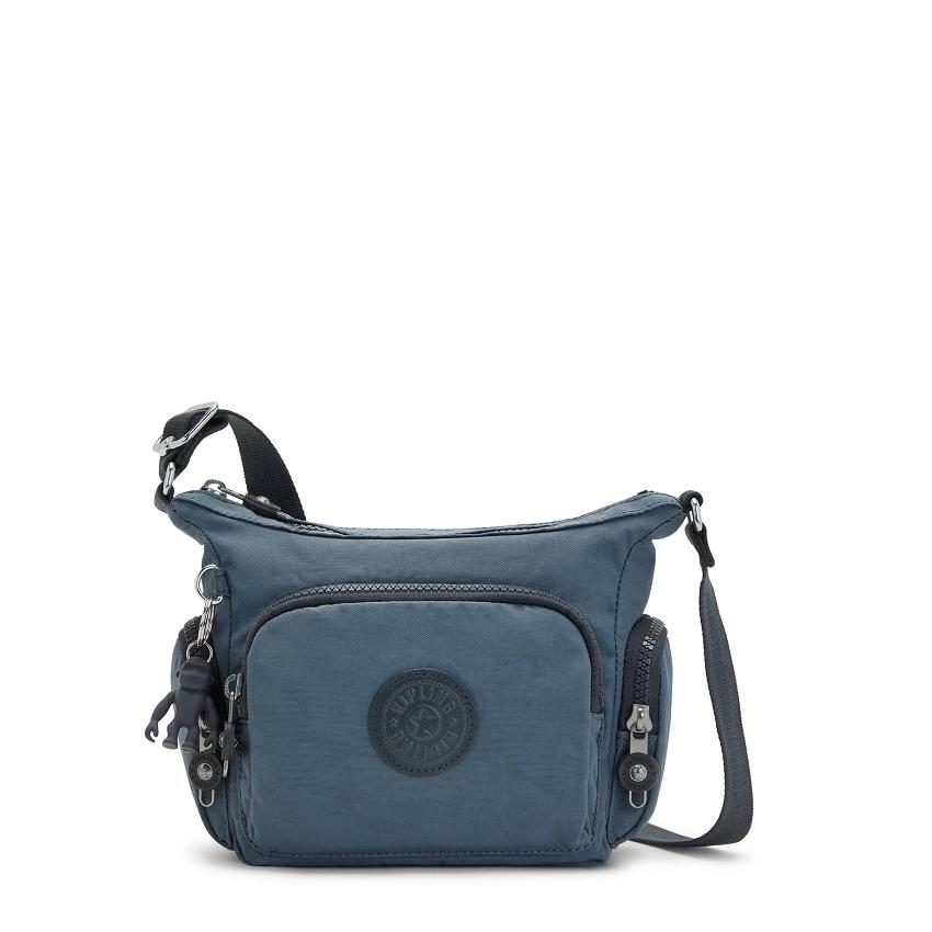Kipling Gabbie Mini Crossbody Bags Navy Grey | UKKi1564K