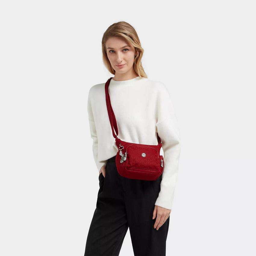Kipling Gabbie Mini Crossbody Bags Red | UKKi1567C