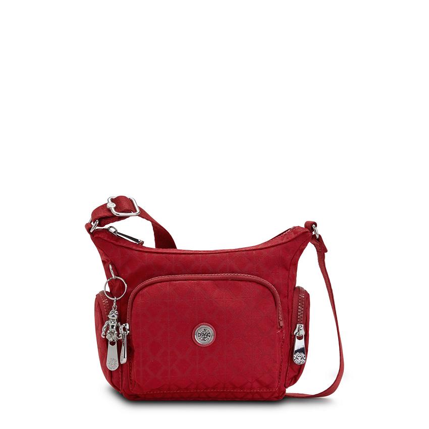 Kipling Gabbie Mini Crossbody Bags Red | UKKi1567C