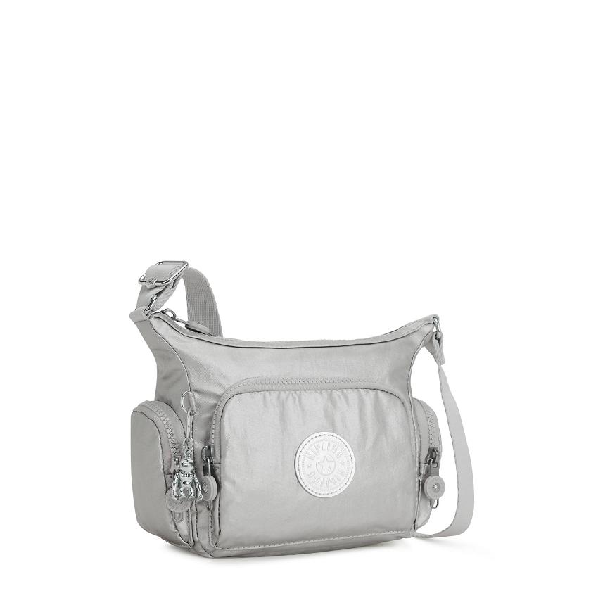 Kipling Gabbie Mini Crossbody Bags Silver | UKKi1563J