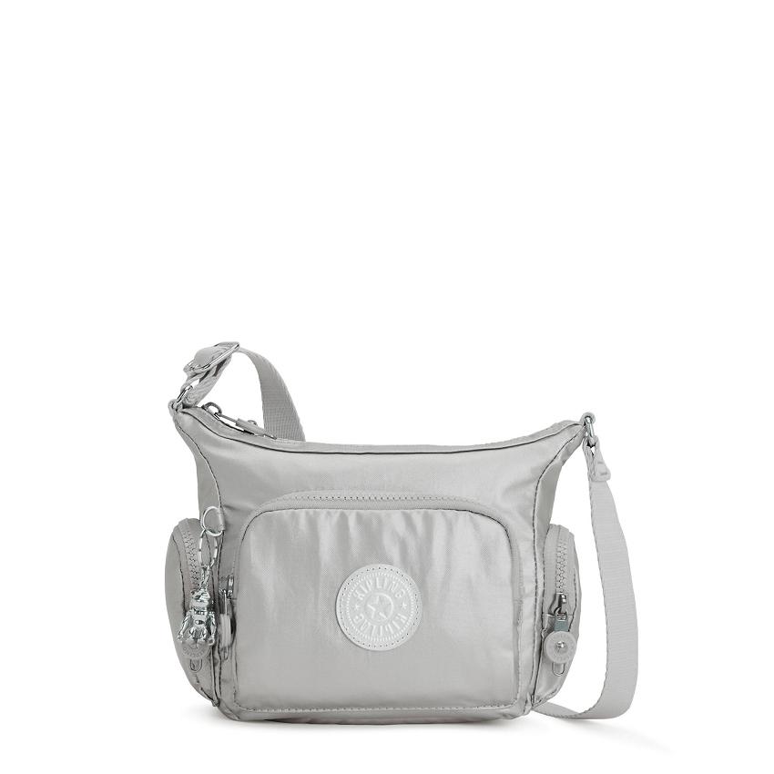 Kipling Gabbie Mini Crossbody Bags Silver | UKKi1563J
