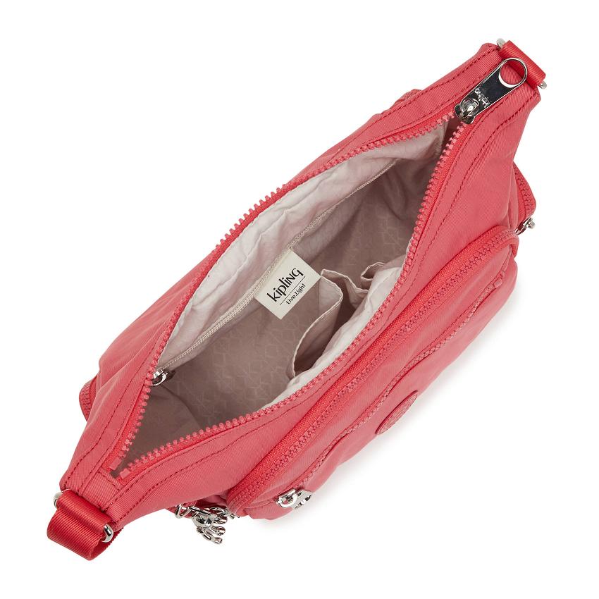 Kipling Gabbie Small Crossbody Bags Beige Coral | UKKi1573M