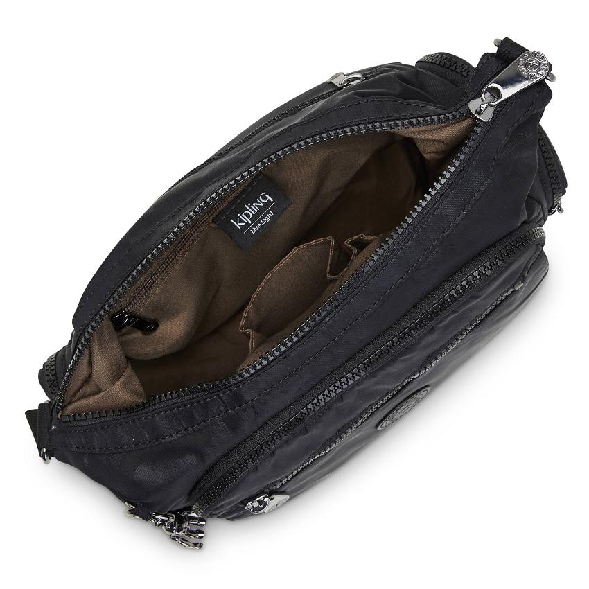 Kipling Gabbie Small Crossbody Bags Black Camo | UKKi1586Q