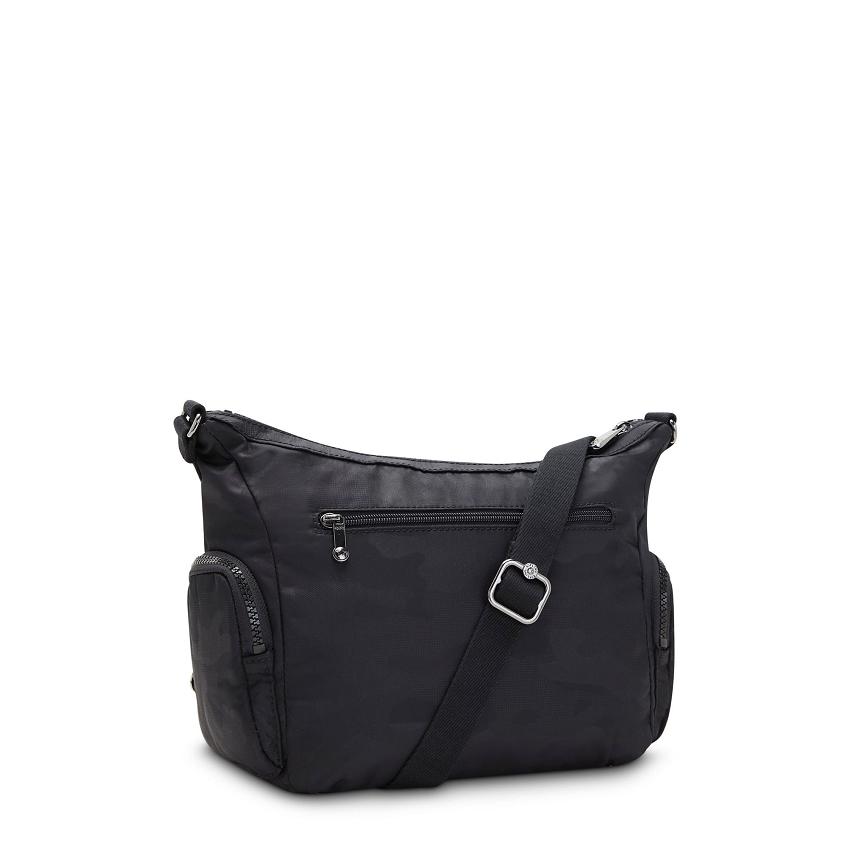Kipling Gabbie Small Crossbody Bags Black Camo | UKKi1586Q
