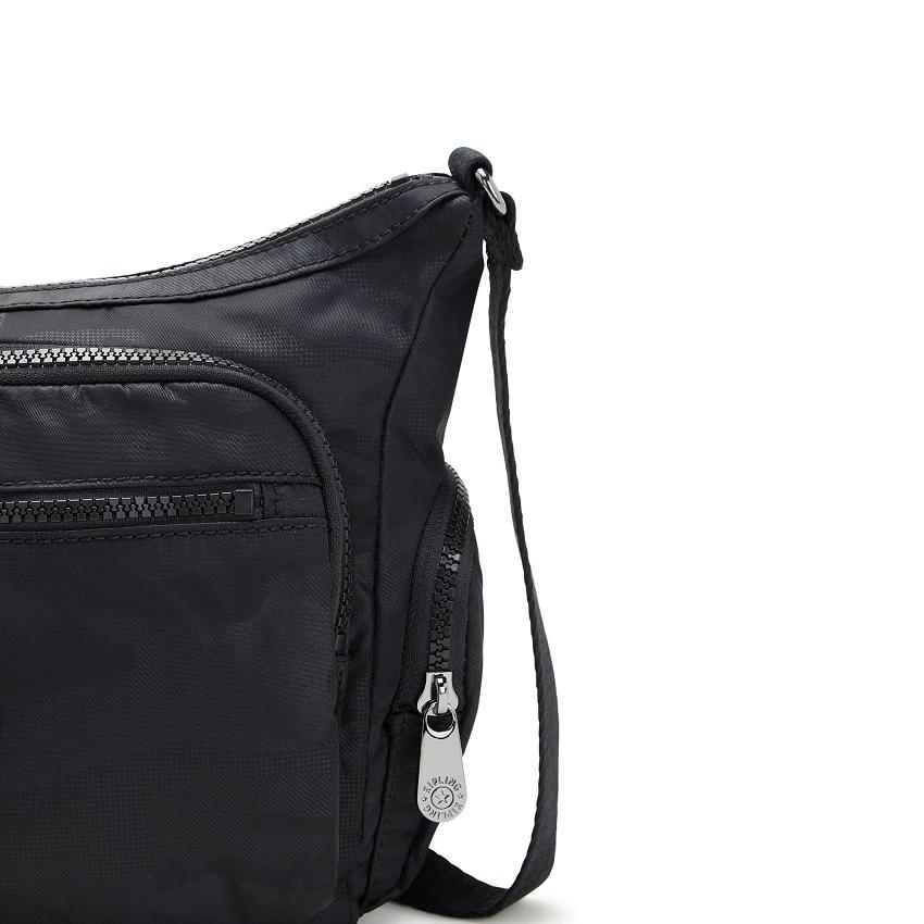 Kipling Gabbie Small Crossbody Bags Black Camo | UKKi1586Q