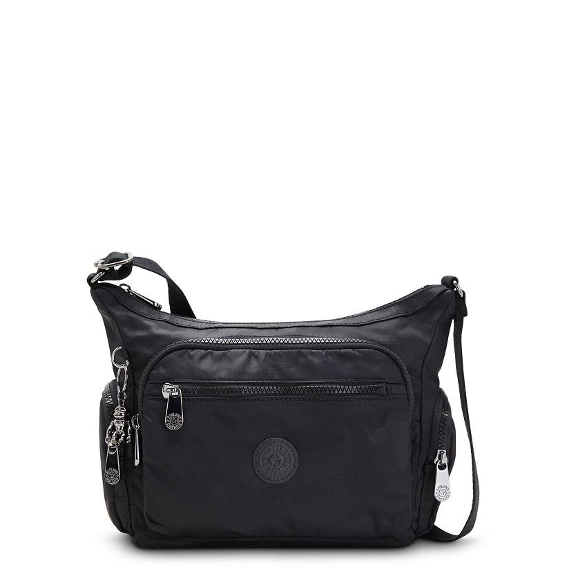 Kipling Gabbie Small Crossbody Bags Black Camo | UKKi1586Q