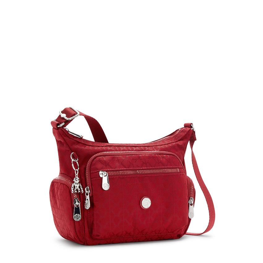 Kipling Gabbie Small Crossbody Bags Red | UKKi1574S