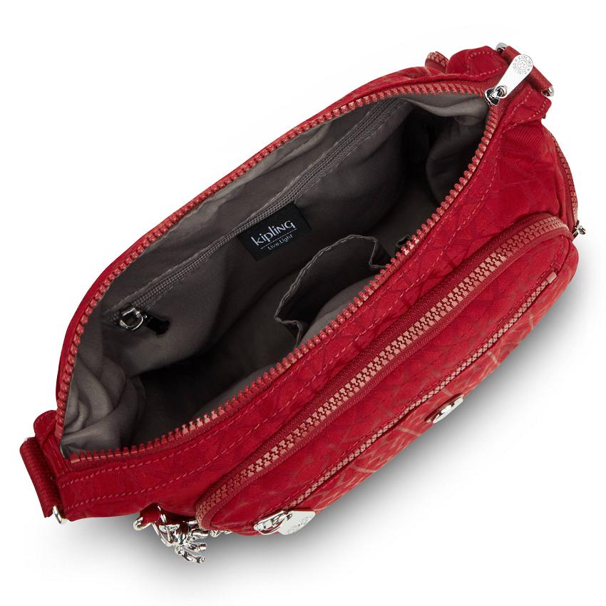 Kipling Gabbie Small Crossbody Bags Red | UKKi1574S