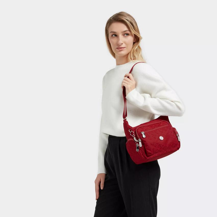 Kipling Gabbie Small Crossbody Bags Red | UKKi1574S