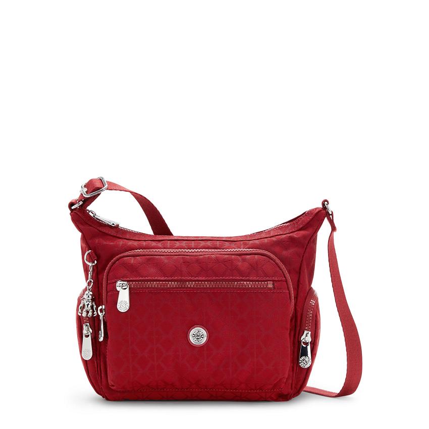Kipling Gabbie Small Crossbody Bags Red | UKKi1574S