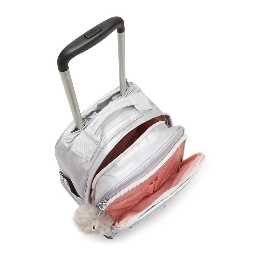 Kipling Gaze Rolling Backpacks Silver | UKKi2149R