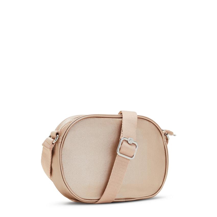 Kipling Gema Metallic Handbags Gold Metal | UKKi1803I