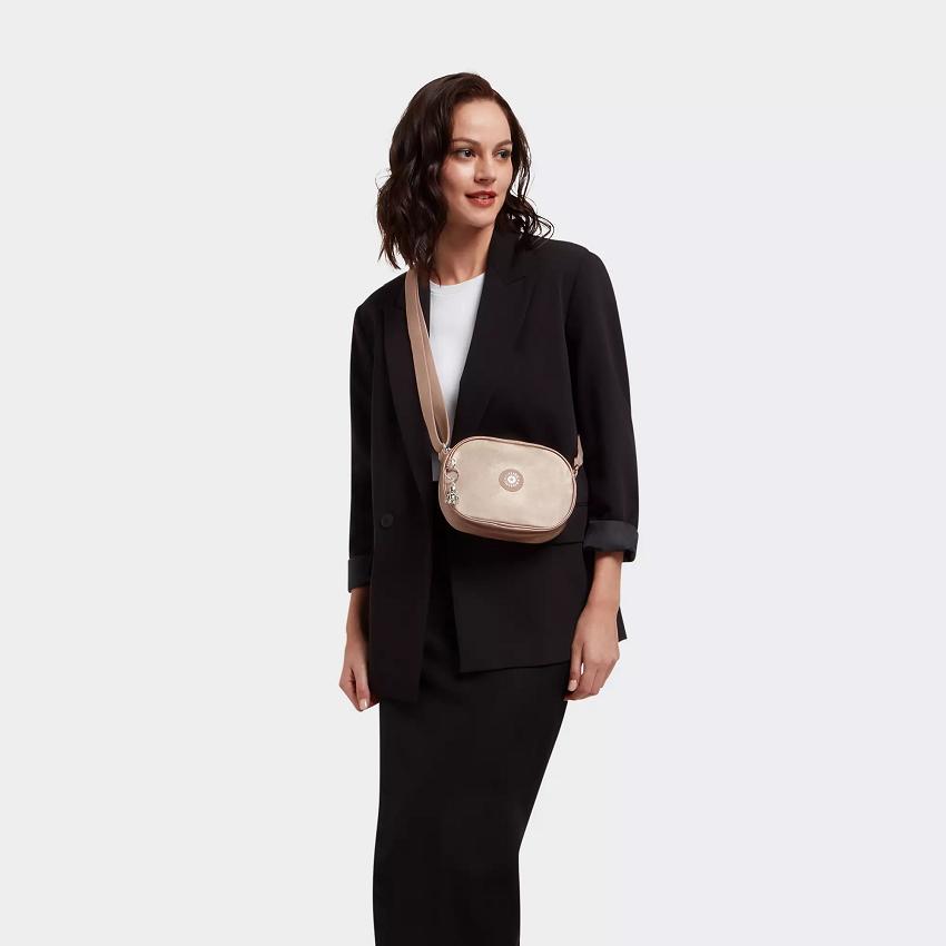 Kipling Gema Metallic Handbags Gold Metal | UKKi1803I