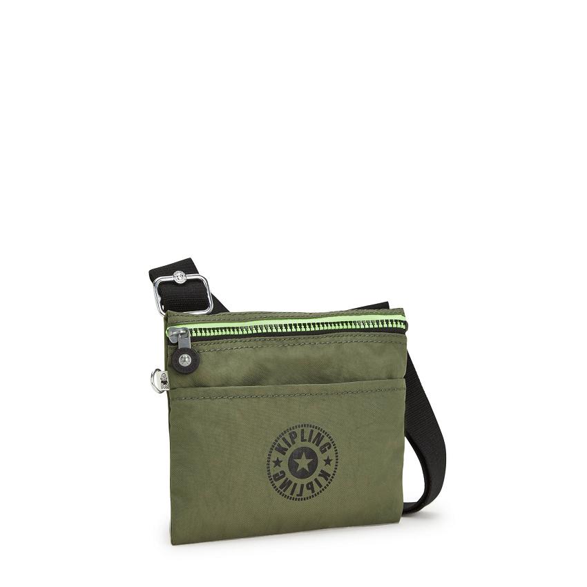 Kipling Gib Crossbody Bags Olive | UKKi1600U