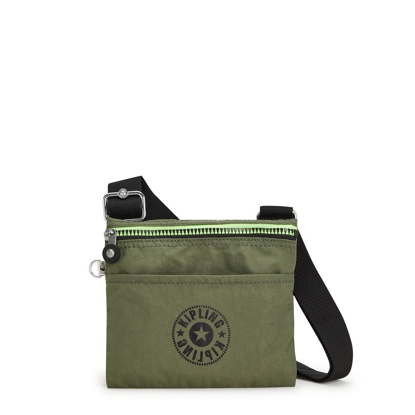Kipling Gib Crossbody Bags Olive | UKKi1600U