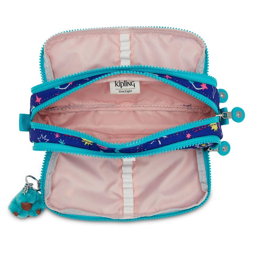 Kipling Gitroy Pencil Cases Blue | UKKi2140N